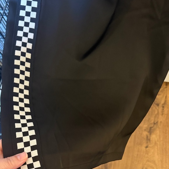 Jade by Jane Black Track Pants with Checkered Side Detail - Picture 5 of 8